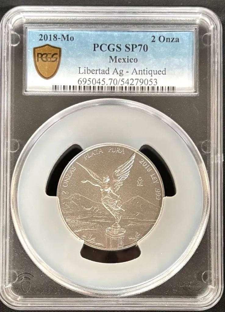 Modern Silver & Minors 2 Onza 2018 Mo PCGS SP70 0158344