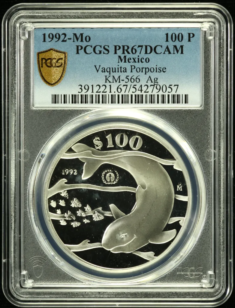 Modern Silver & Minors 100 Peso 1992 Mo KM-566 PCGS PR67DCAM 0158361