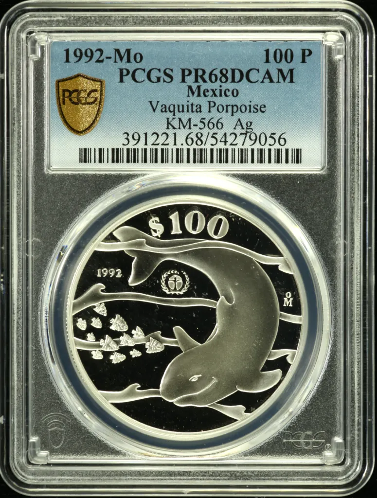 Modern Silver & Minors 100 Peso 1992 Mo KM-566 PCGS PR68DCAM 0158362