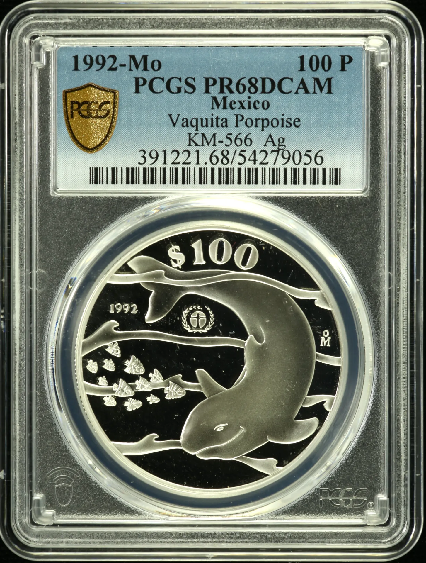 100 Peso Mexican Coins Modern Silver & Minors Modern Silver & Minors 100 Peso 1992 Mo KM-566 PCGS PR68DCAM 0158362 Modern Silver & Minors 100 Peso 1992 Mo KM-566 PCGS PR68DCAM 0158362