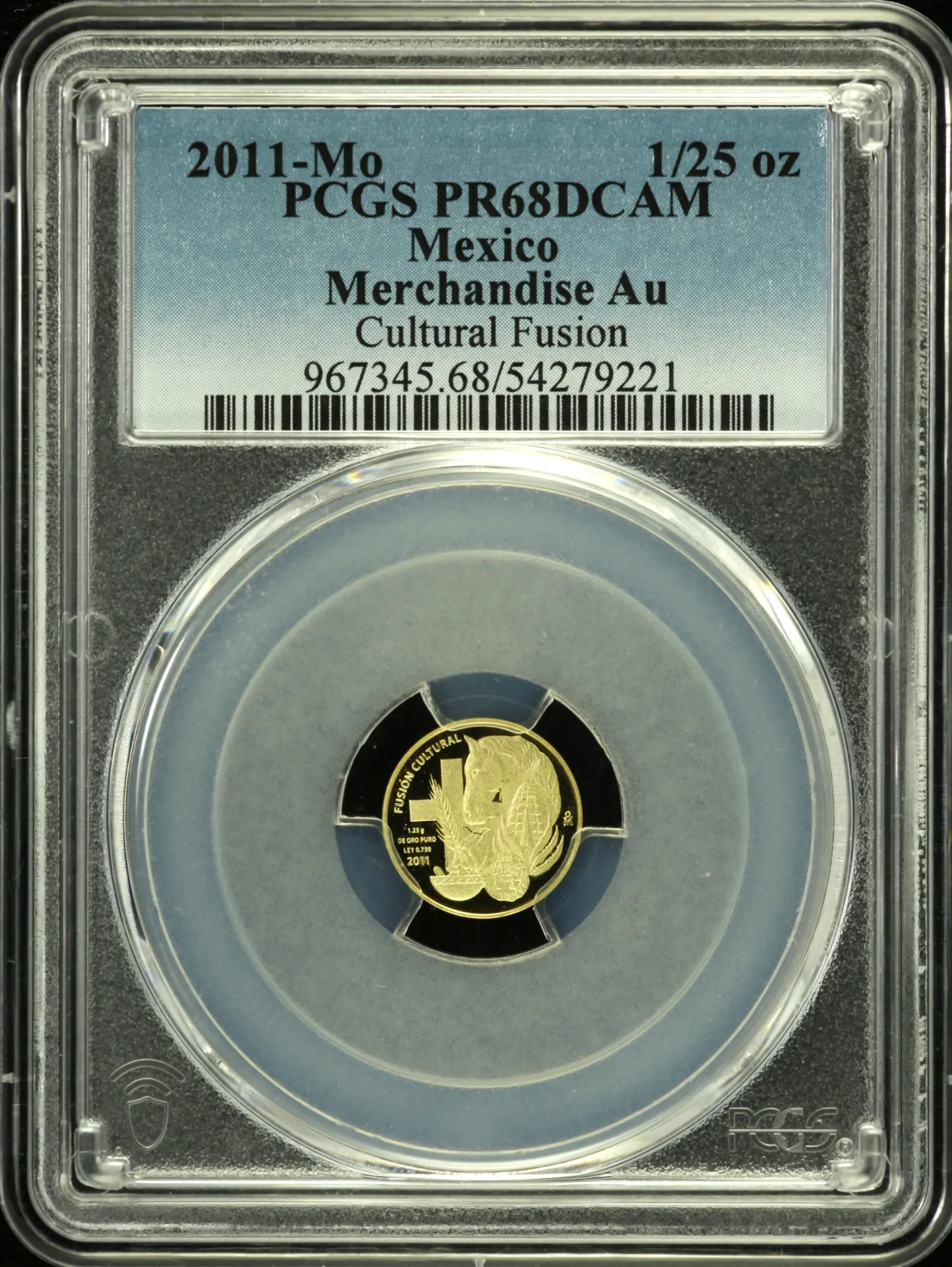 Mexican Coins Modern Gold Modern Gold 1/25 Onza 2011 Mo PCGS PR68DCAM 0158384 Modern Gold 1/25 Onza 2011 Mo PCGS PR68DCAM 0158384