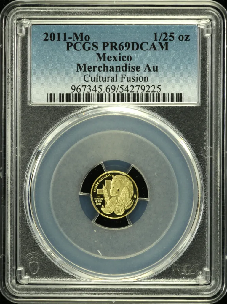 Mexican Coins Modern Gold Modern Gold 1/25 Onza 2011 Mo PCGS PR69DCAM 0158388 Modern Gold 1/25 Onza 2011 Mo PCGS PR69DCAM 0158388