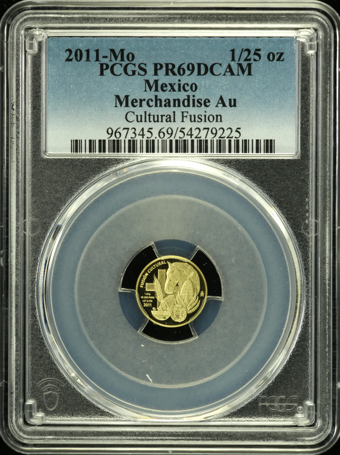 Mexican Coins Modern Gold Modern Gold 1/25 Onza 2011 Mo PCGS PR69DCAM 0158388 Modern Gold 1/25 Onza 2011 Mo PCGS PR69DCAM 0158388