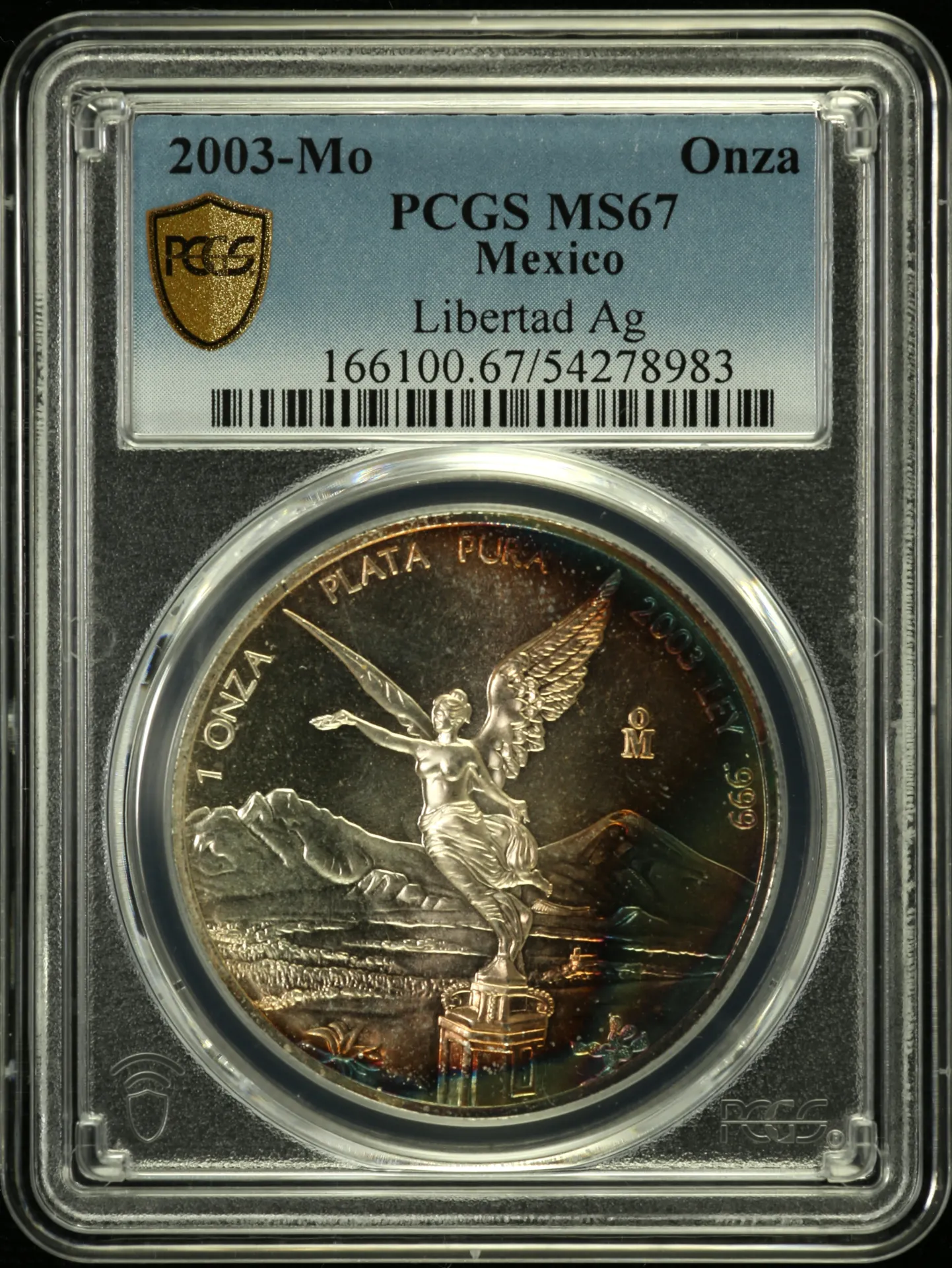 Modern Silver & Minors Onza 2003 Mo PCGS MS67 0158167