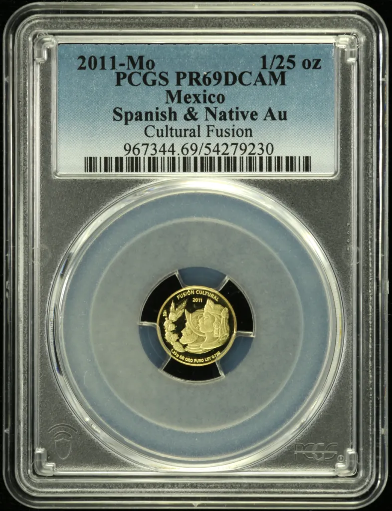Mexican Coins Modern Gold Modern Gold 1/25 Onza 2011 Mo PCGS PR69DCAM 0158400 Modern Gold 1/25 Onza 2011 Mo PCGS PR69DCAM 0158400