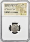 Macedonian Kings Alexander III(The Great) 336-323 BC AR Drachm NGC AU 0158912