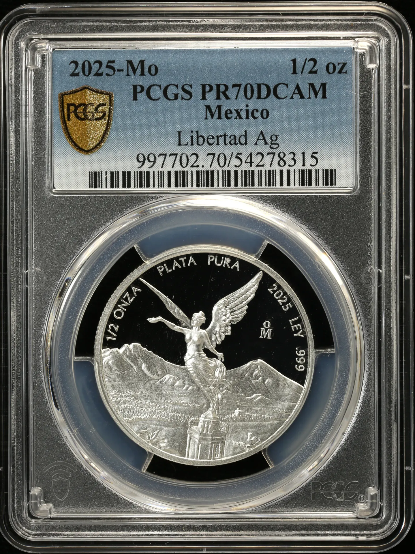1/2 Onza Mexican Coins Modern Silver & Minors Modern Silver & Minors 1/2 Onza 2025 Mo PCGS PR70DCAM t_00006 Modern Silver & Minors 1/2 Onza 2025 Mo PCGS PR70DCAM t_00006