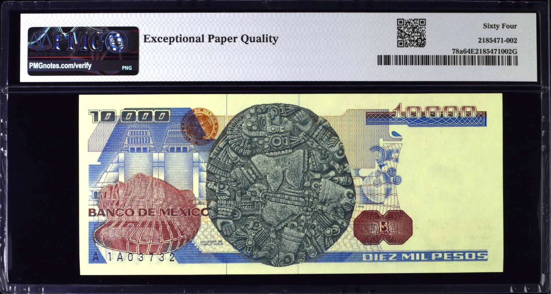 Banco De Mexico Mexican Currency Banco De Mexico 10000 Pesos 1981 Pick #78a PMG Ch UNC64 EPQ f_35630 Banco De Mexico 10000 Pesos 1981 Pick #78a PMG Ch UNC64 EPQ f_35630Banco De Mexico 10000 Pesos 1981 Pick #78a PMG Ch UNC64 EPQ f_35630 - Image 2