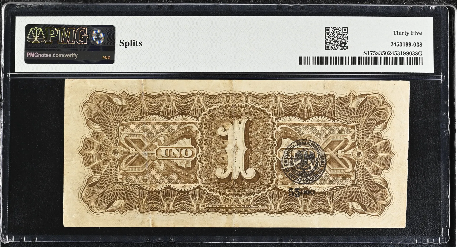 Bancos Mexican Currency Bancos Peso 1880 Chihuahua M148a P S175a PMG Ch VF35 f_35653 Bancos Peso 1880 Chihuahua M148a P S175a PMG Ch VF35 f_35653Bancos Peso 1880 Chihuahua M148a P S175a PMG Ch VF35 f_35653 - Image 2