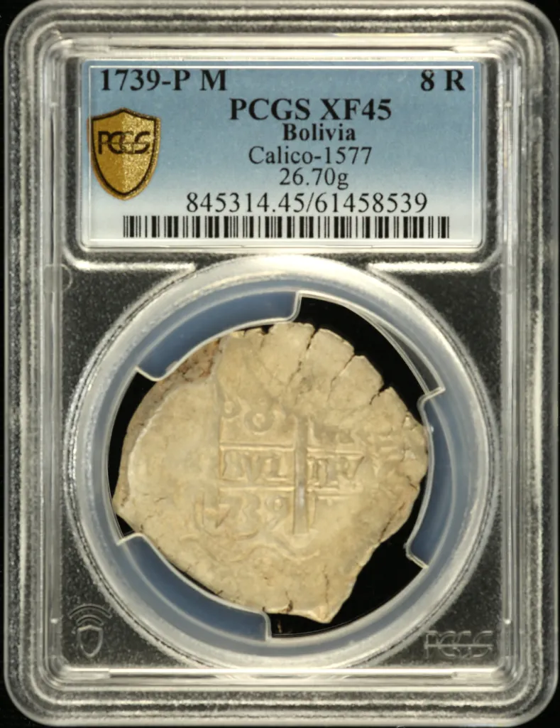 Bolivia 8 Reales 1739 P M Calico-1577 PCGS XF45 0158567