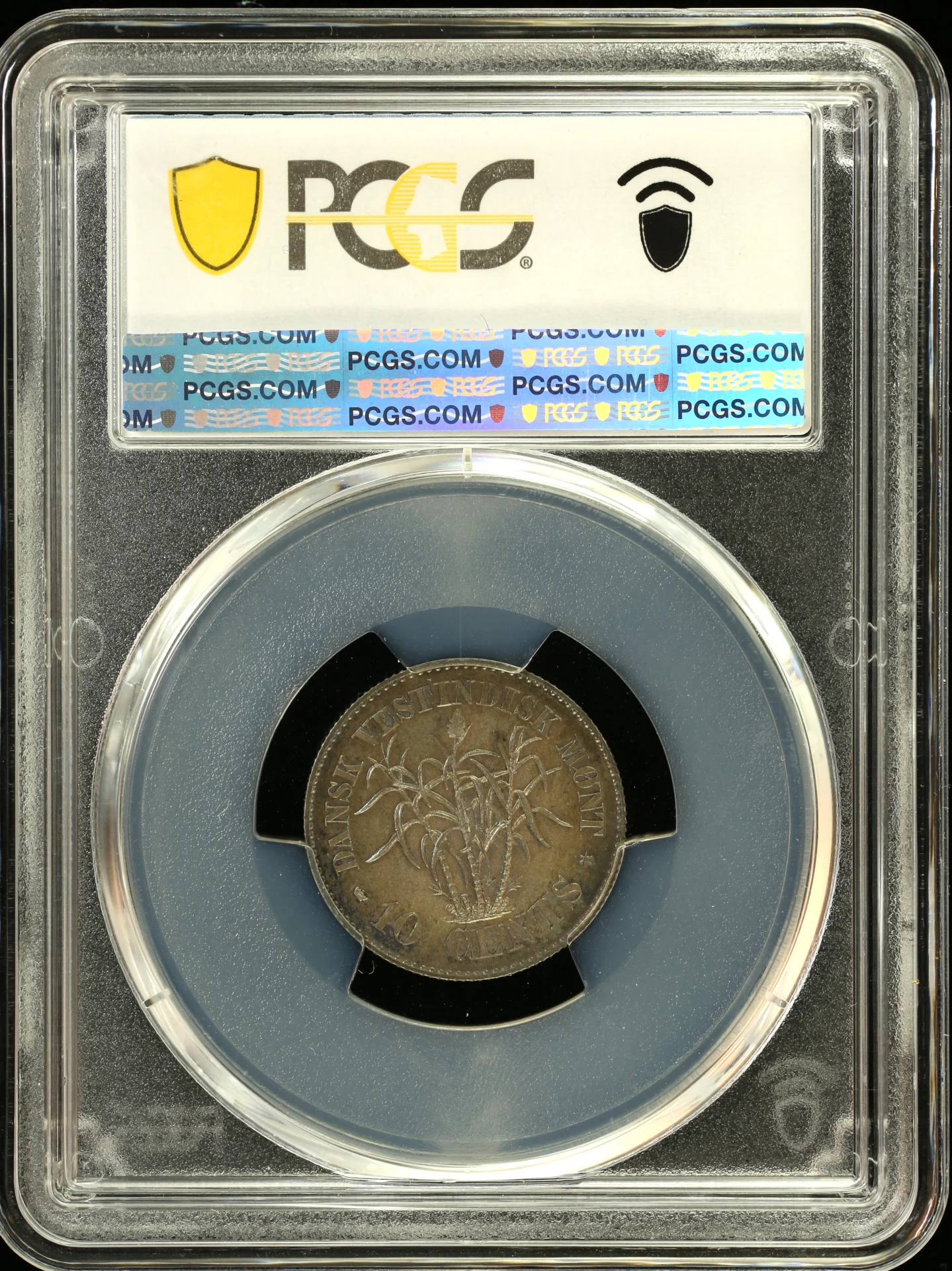Caribbean Danish West Indies World Coins Danish West Indies 10 Cent 1859 PCGS PL64 0158536 Danish West Indies 10 Cent 1859 PCGS PL64 0158536Danish West Indies 10 Cent 1859 PCGS PL64 0158536 - Image 2
