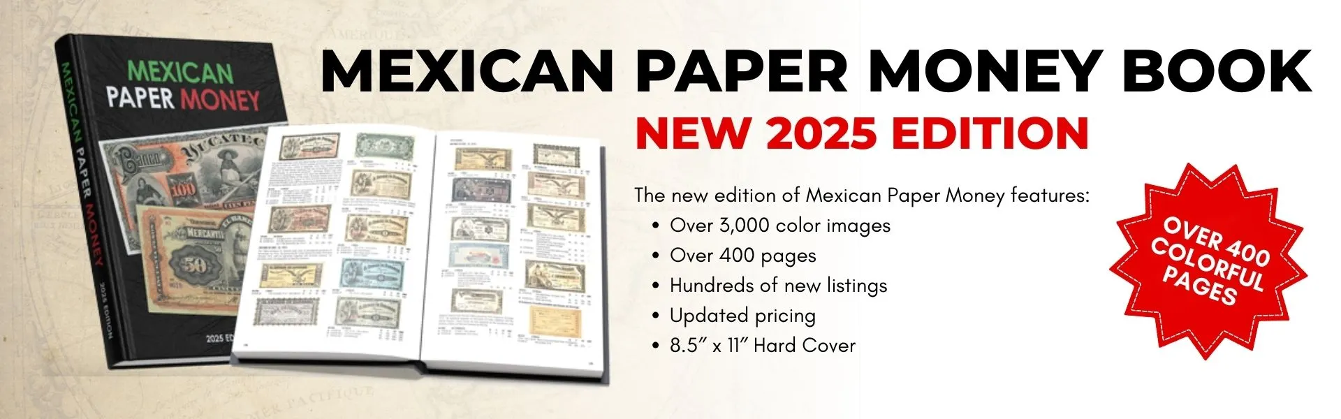New 2025 Mexican Paper Money Book