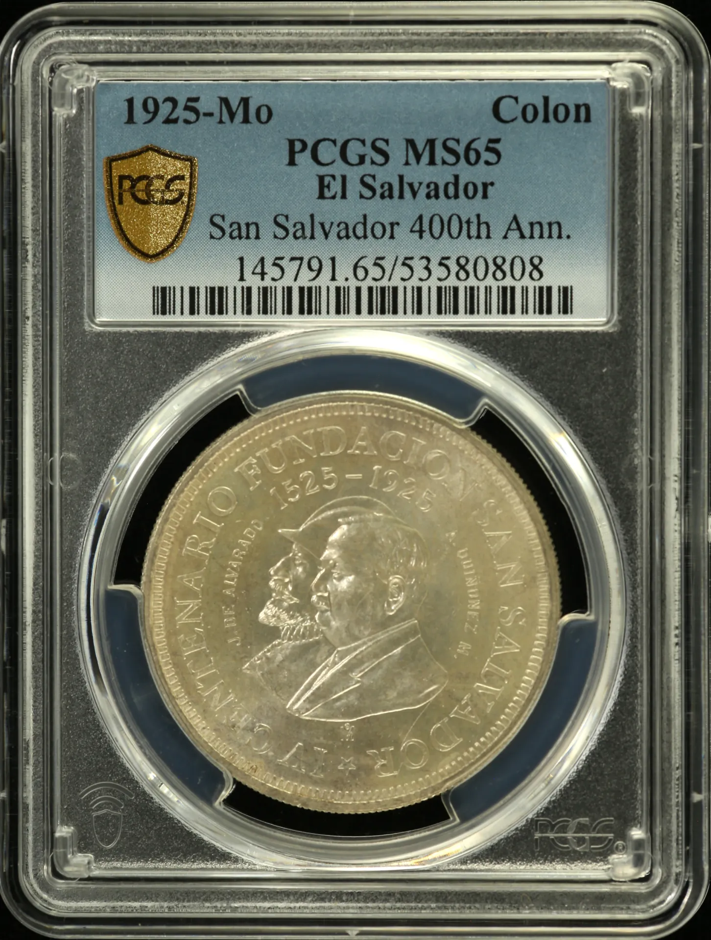 El Salvador Colon 1925 Mo PCGS MS65 0159133