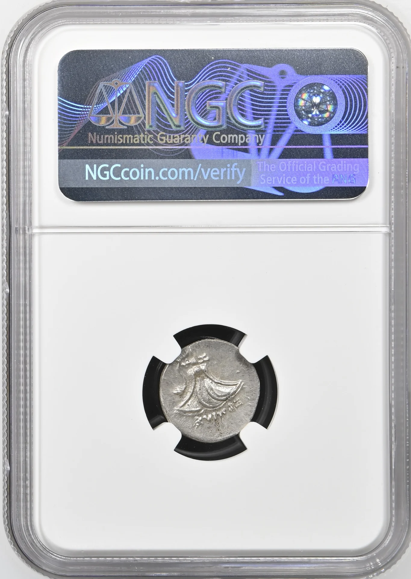 Ancient Coins Greek Macedonian Kings Macedonian Kings Perseus 179-168 BC AR Drachm NGC MS 0159228 Macedonian Kings Perseus 179-168 BC AR Drachm NGC MS 0159228Macedonian Kings Perseus 179-168 BC AR Drachm NGC MS 0159228 - Image 2