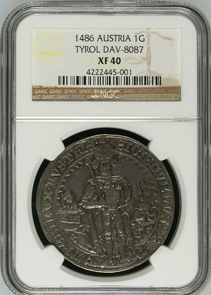 Austria Guldiner 1486 Tyrol DAV-8087 NGC XF40 0159131