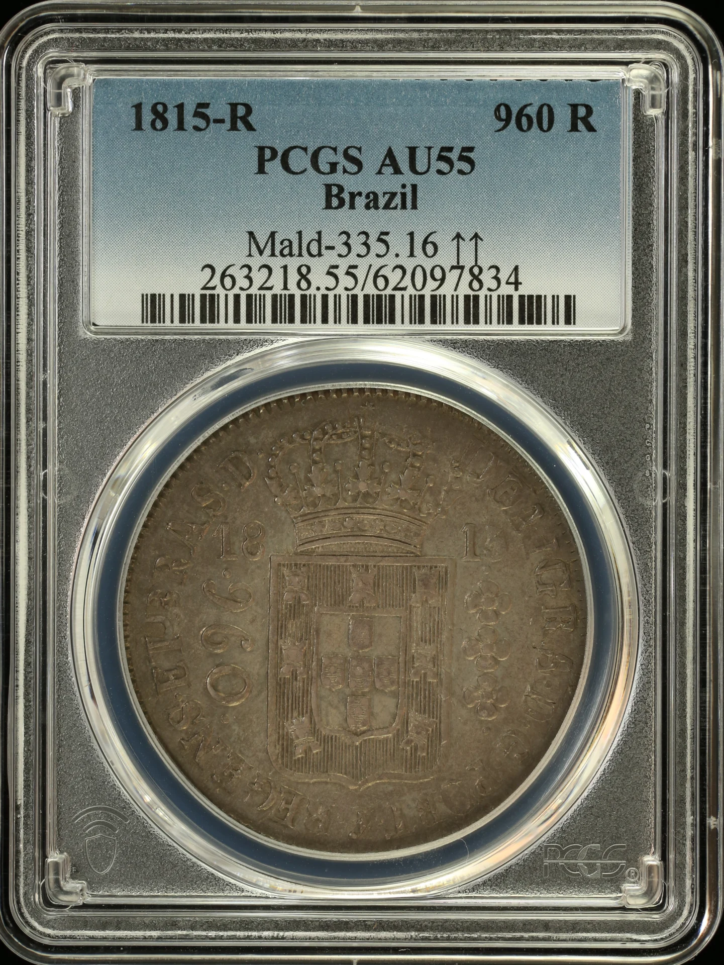 Brazil Latin American Coins Brazil 960 Reis 1815 R PCGS AU55 0159146 Brazil 960 Reis 1815 R PCGS AU55 0159146Brazil 960 Reis 1815 R PCGS AU55 0159146