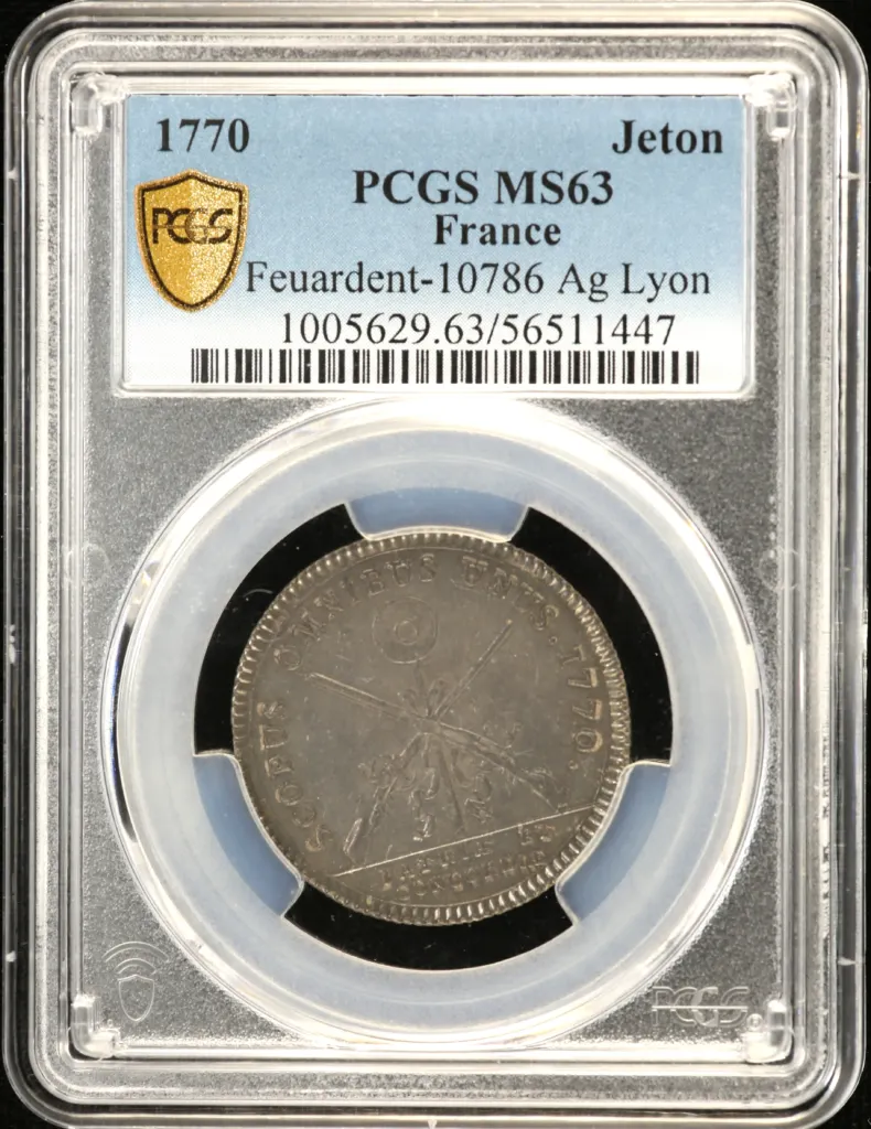 France Jeton 1770 Lyon PCGS MS63 0159030