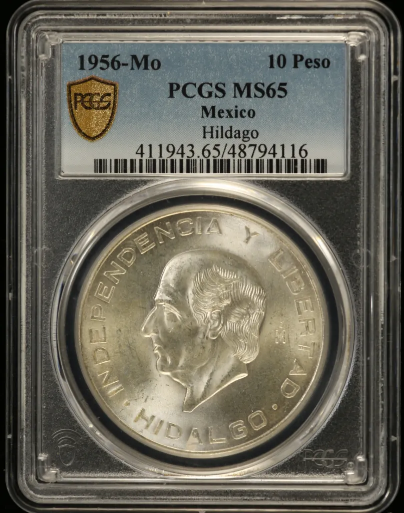 Modern Silver & Minors 10 Peso 1956 Mo PCGS MS65 0159033
