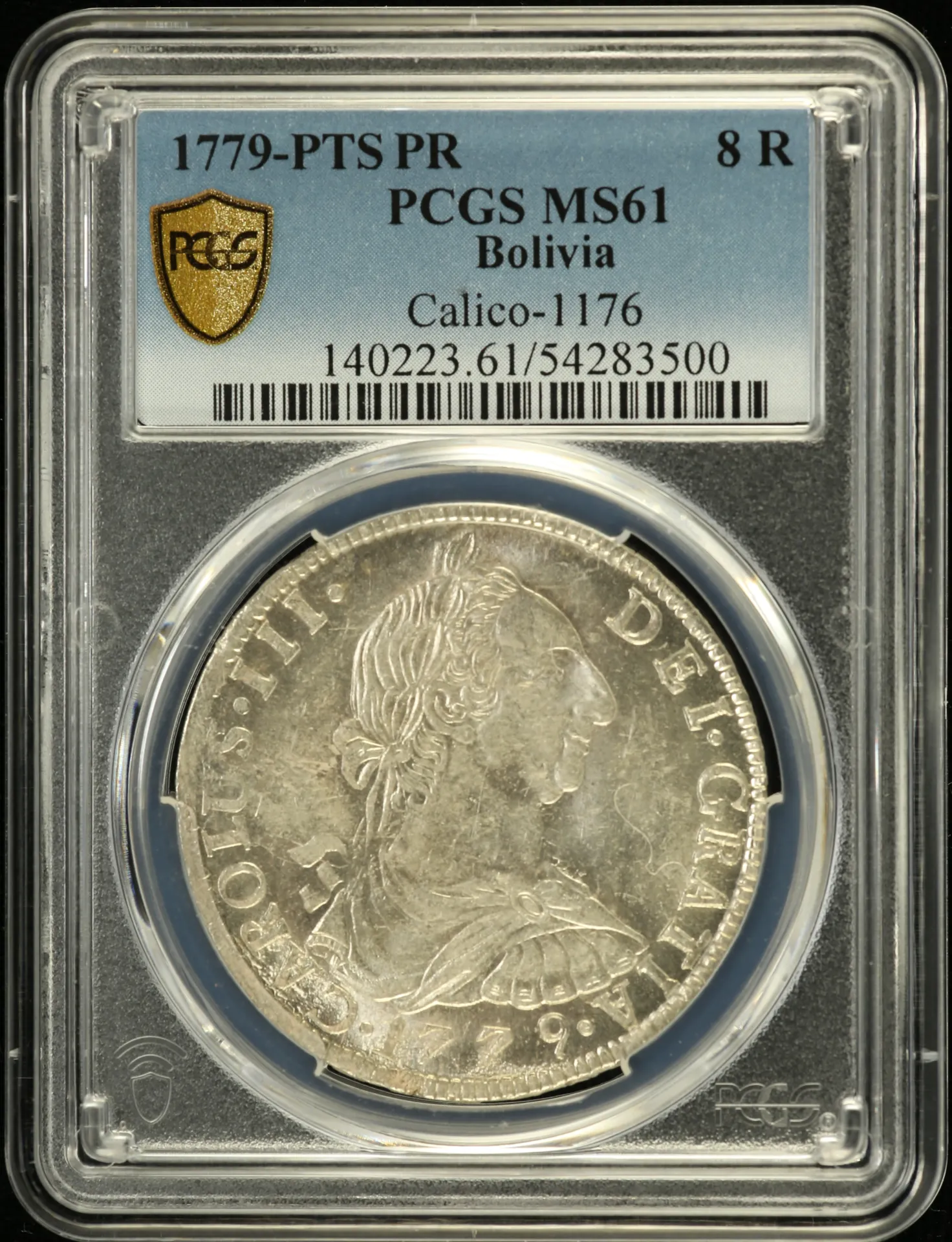 Bolivia 8 Reales 1779 Pts PR Calico-1176 PCGS MS61 0159113