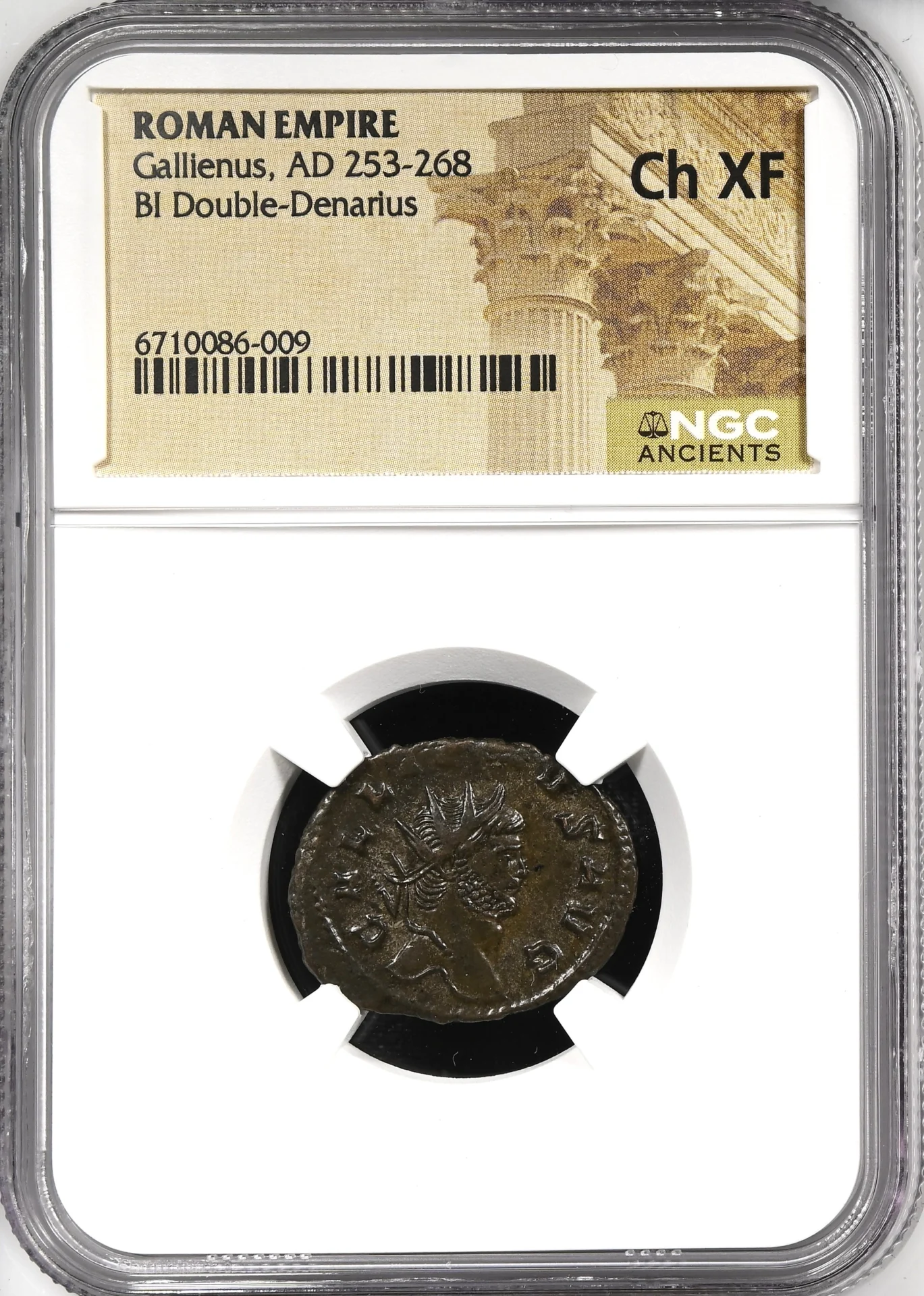 Ancient Coins Roman Imperial Roman Imperial Gallienus 253-268 AD BI Double-Denarius NGC Ch XF 0160531 Roman Imperial Gallienus 253-268 AD BI Double-Denarius NGC Ch XF 0160531