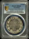Germany 2 Gulden 1849 Frankfurt PCGS MS64 KM-343 0160930