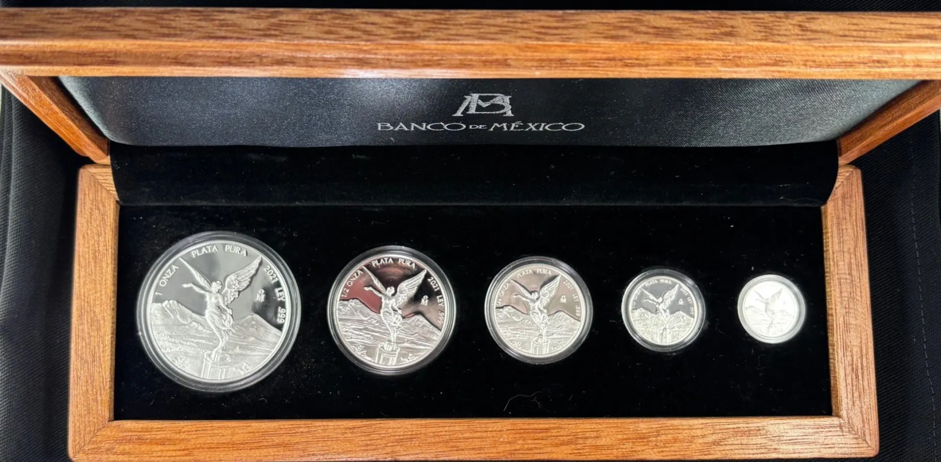 Mexican Coins Mint & Proof Sets Mint & Proof Sets Libertad Proof 5 Piece Set 2021 Mo 0160272 Mint & Proof Sets Libertad Proof 5 Piece Set 2021 Mo 0160272Mint & Proof Sets Libertad Proof 5 Piece Set 2021 Mo 0160272 - Image 2