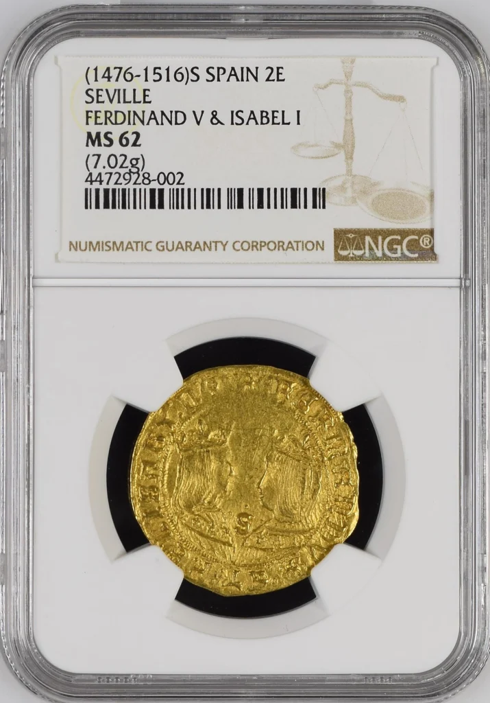 Spain 2 Excellente (1476-1516) S NGC MS62 0161315