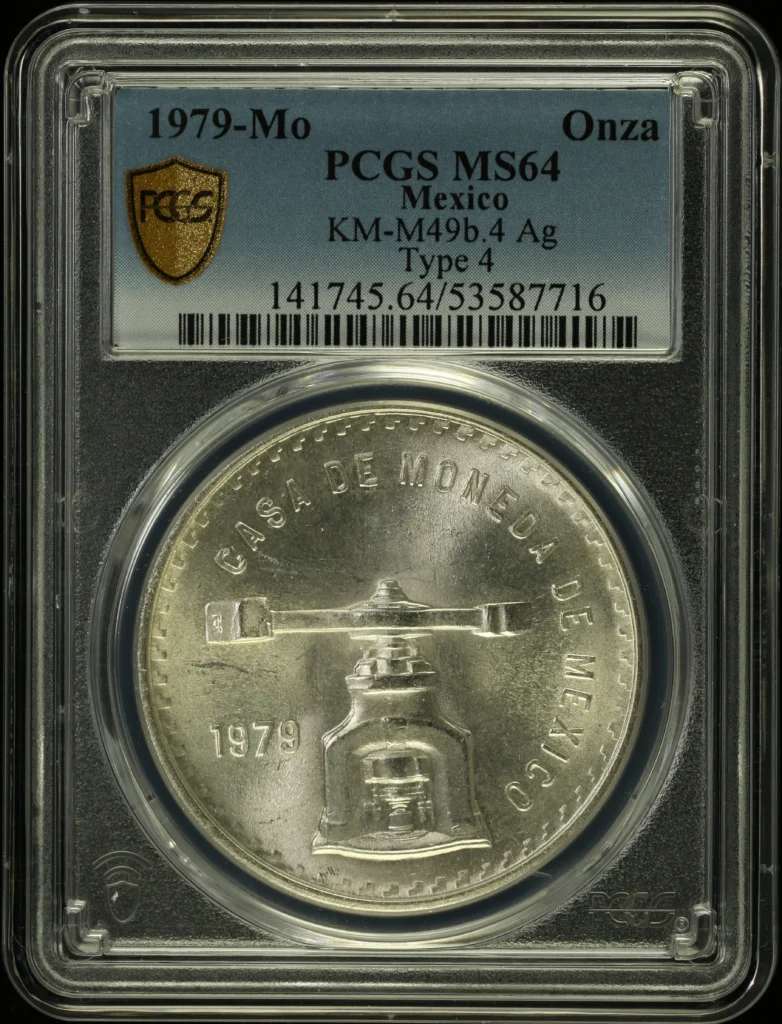 Modern Silver & Minors Onza 1979 Mo KM-M49b.4 PCGS MS64 0160565