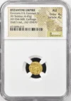 Ancient Coins Byzantine Byzantine Constans II & Constant IV 654-668 AD AV Solidus NGC AU 0160536 Byzantine Constans II & Constant IV 654-668 AD AV Solidus NGC AU 0160536