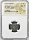 Ancient Coins Roman Republic Roman Republic Q. Titius c.90 BC AR Denarius NGC Ch XF 0160541 Roman Republic Q. Titius c.90 BC AR Denarius NGC Ch XF 0160541