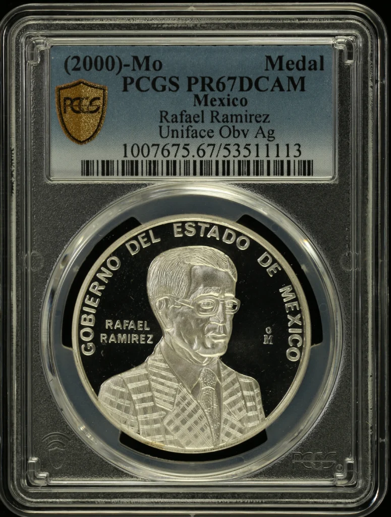 Medals & Tokens Rafael Ramirez Medal (2000) Mo PCGS PR67DCAM 0160725