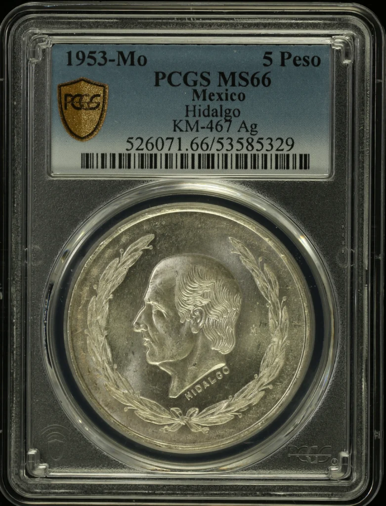 Modern Silver & Minors 5 Peso 1953 Mo KM-467 PCGS MS66 0160747