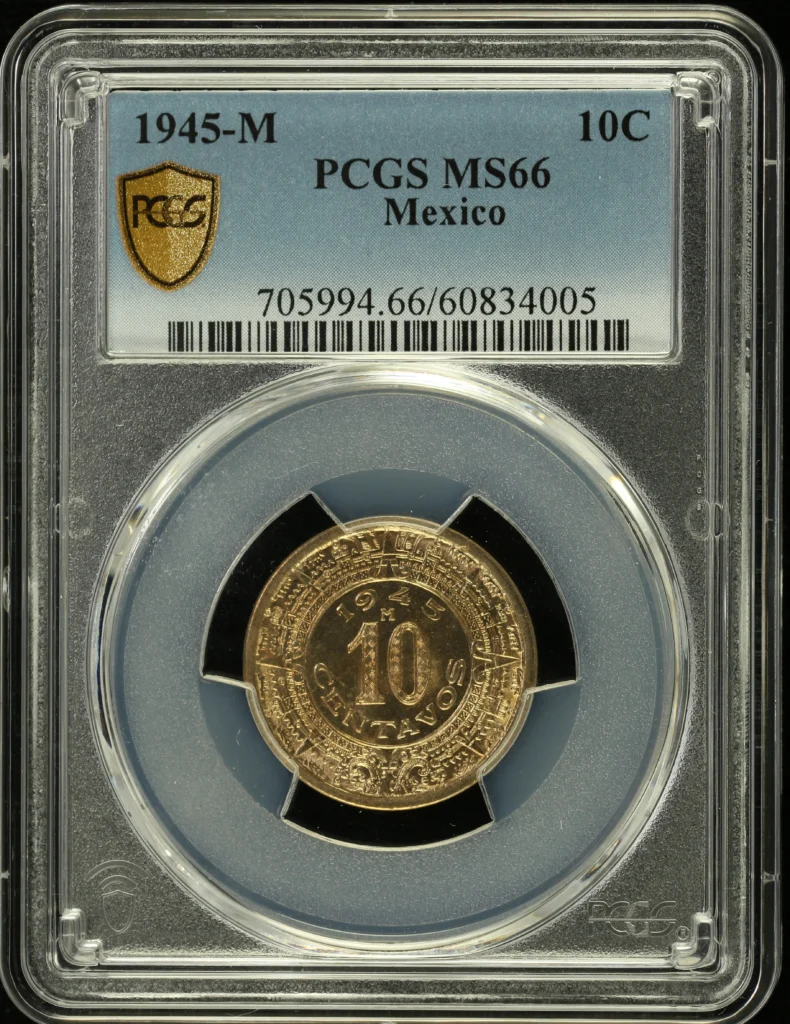 Modern Silver & Minors 10 Centavo 1945 M PCGS MS66 0160760