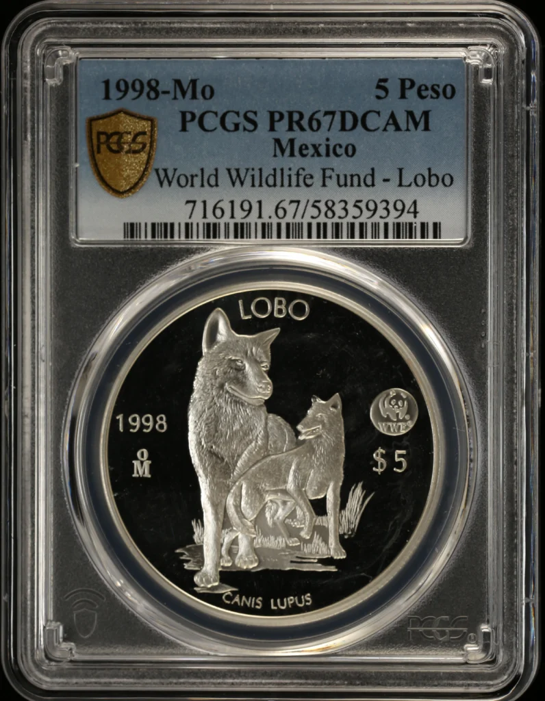 Modern Silver & Minors 5 Peso 1998 Mo PCGS PR67DCAM 0160374