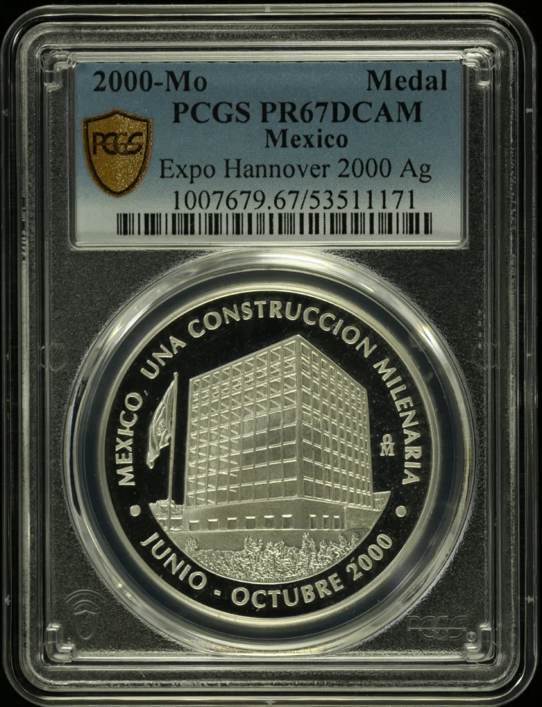 Medals & Tokens Expo Hannover 2000 Medal 2000 Mo PCGS PR67DCAM 0160666