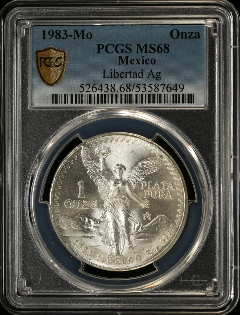 Modern Silver & Minors Onza 1983 Mo PCGS MS68 0160596