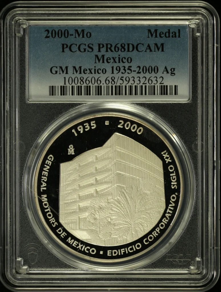 Medals & Tokens GM Mexico 1935-2000 Silver Medal 2000 Mo PCGS PR68DCAM 0161018