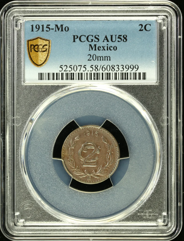 Modern Silver & Minors 2 Centavo 1915 Mo PCGS AU58 0160757