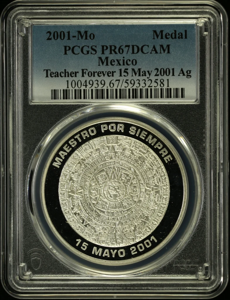 Medals & Tokens Teacher Forever 15 May 2001 Silver Medal 2001 Mo PCGS PR67DCAM 0161022