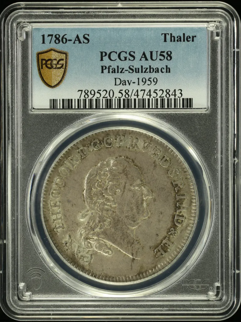 Germany Thaler 1786 AS DAV-1959 PCGS AU58 0160528
