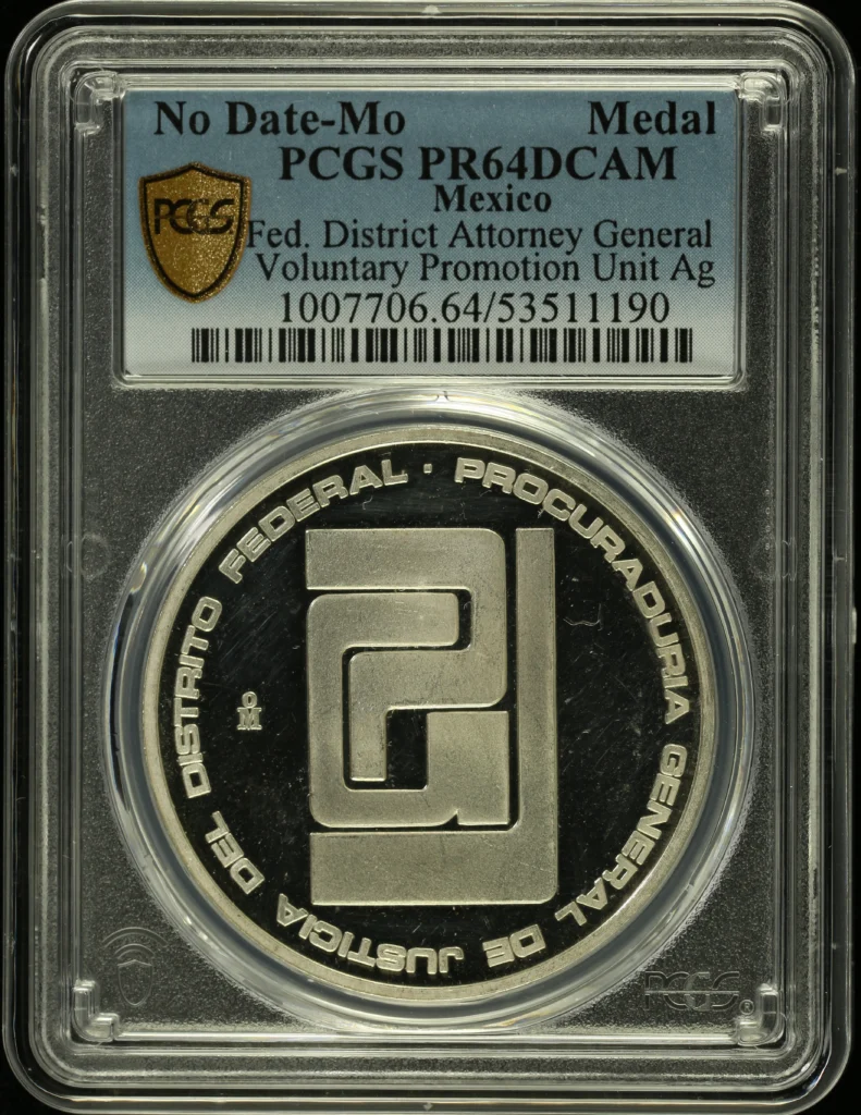 Medals & Tokens Fed District Attorney General Voluntary Promotion Unit Medal Mo PCGS PR64DCAM 0160671