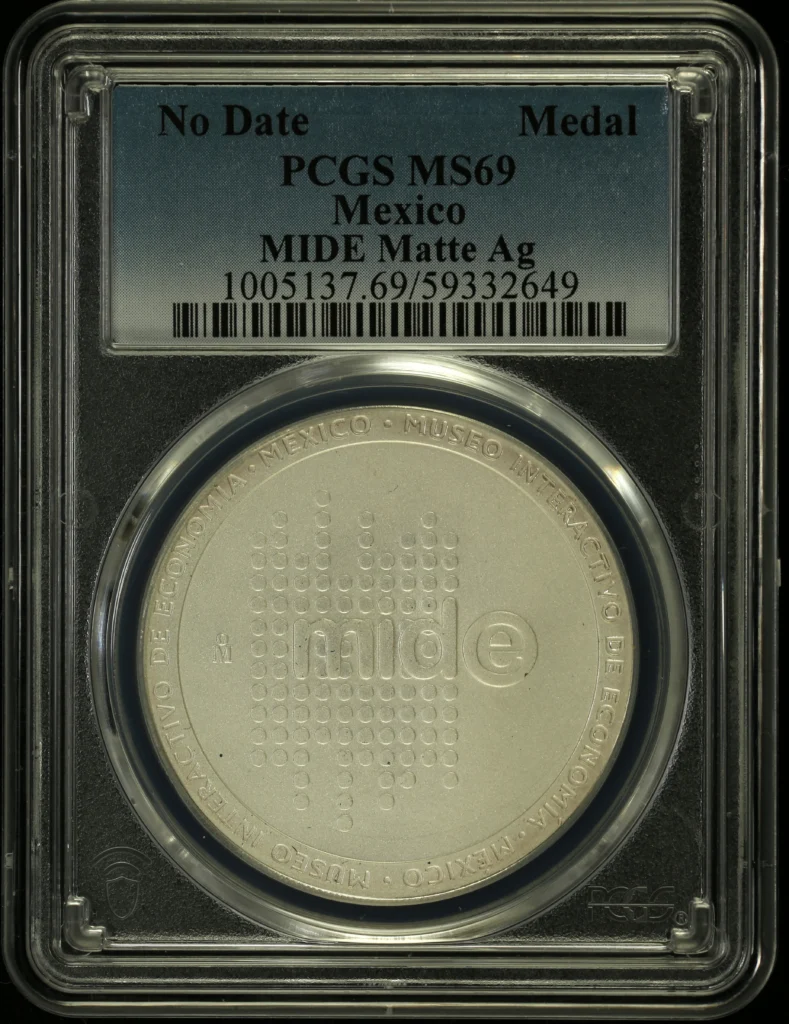 Medals & Tokens MIDE Matte Silver Medal PCGS MS69 0161034