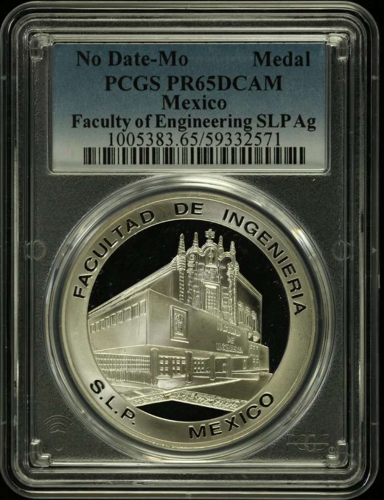 Medals & Tokens Faculty of Engineering SLP Silver Medal Mo PCGS PR65DCAM 0161000