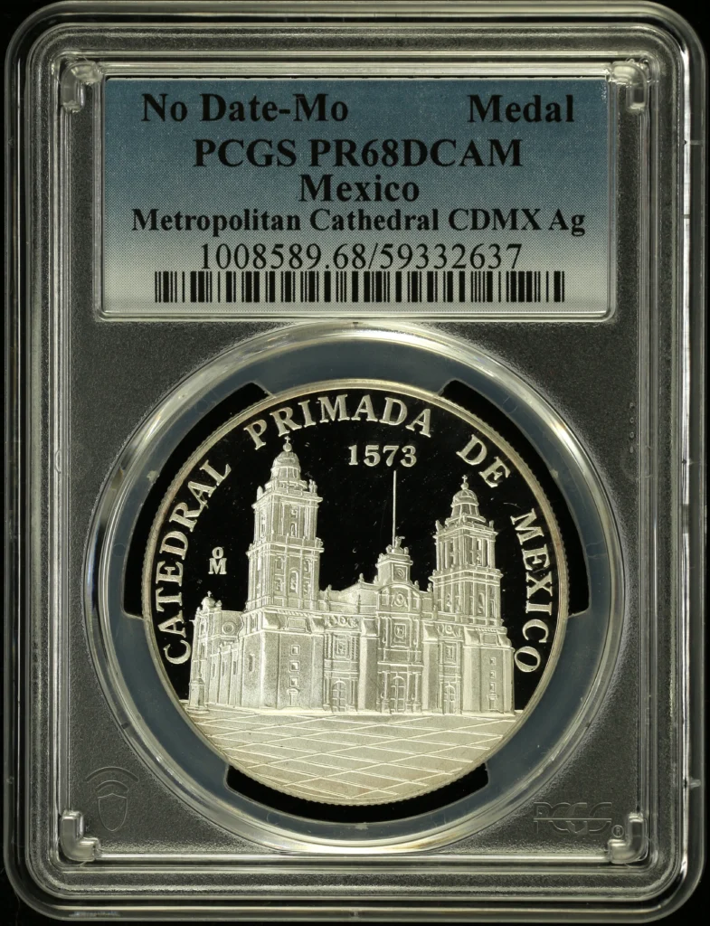 Medals & Tokens Metropolitan Cathedral CDMX Silver Medal Mo PCGS PR68DCAM 0161025