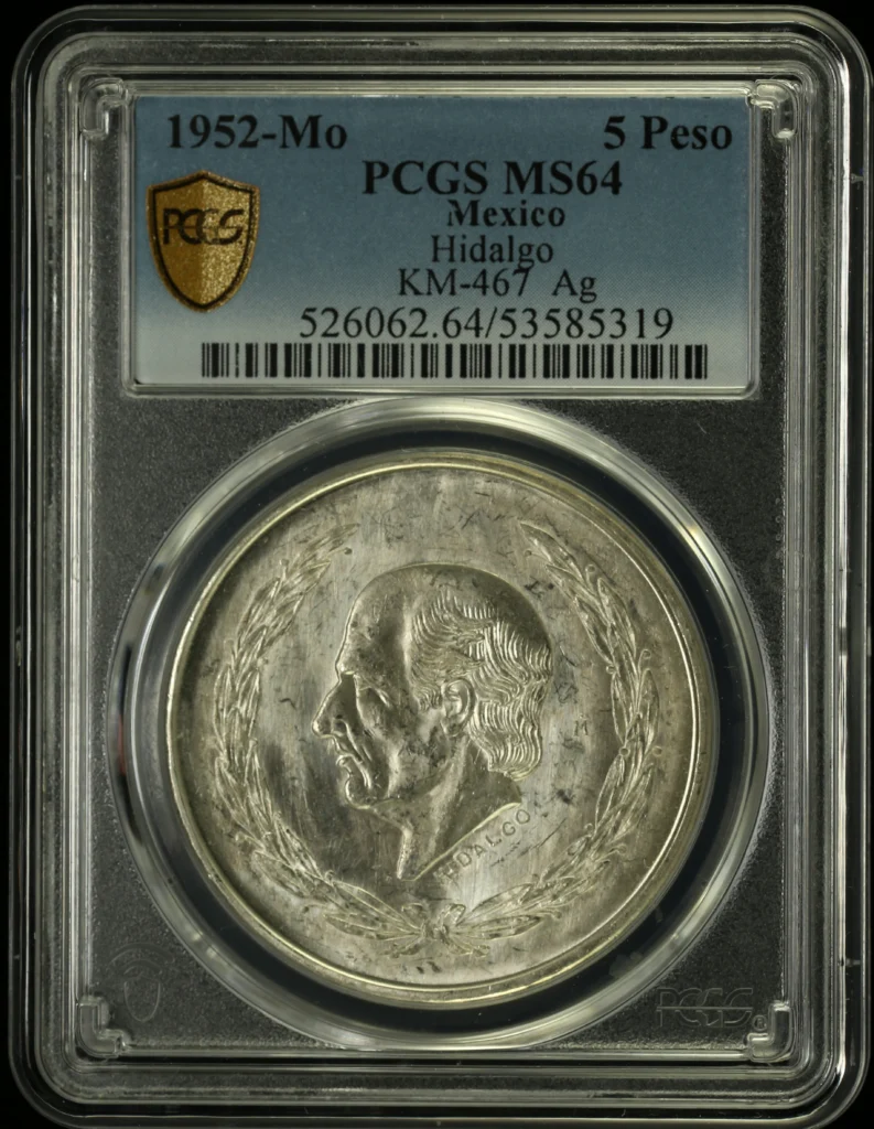 Modern Silver & Minors 5 Peso 1952 Mo KM-467 PCGS MS64 0160736