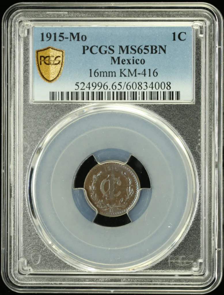 Modern Silver & Minors Centavo 1915 Mo KM-416 PCGS MS65BN 0160750