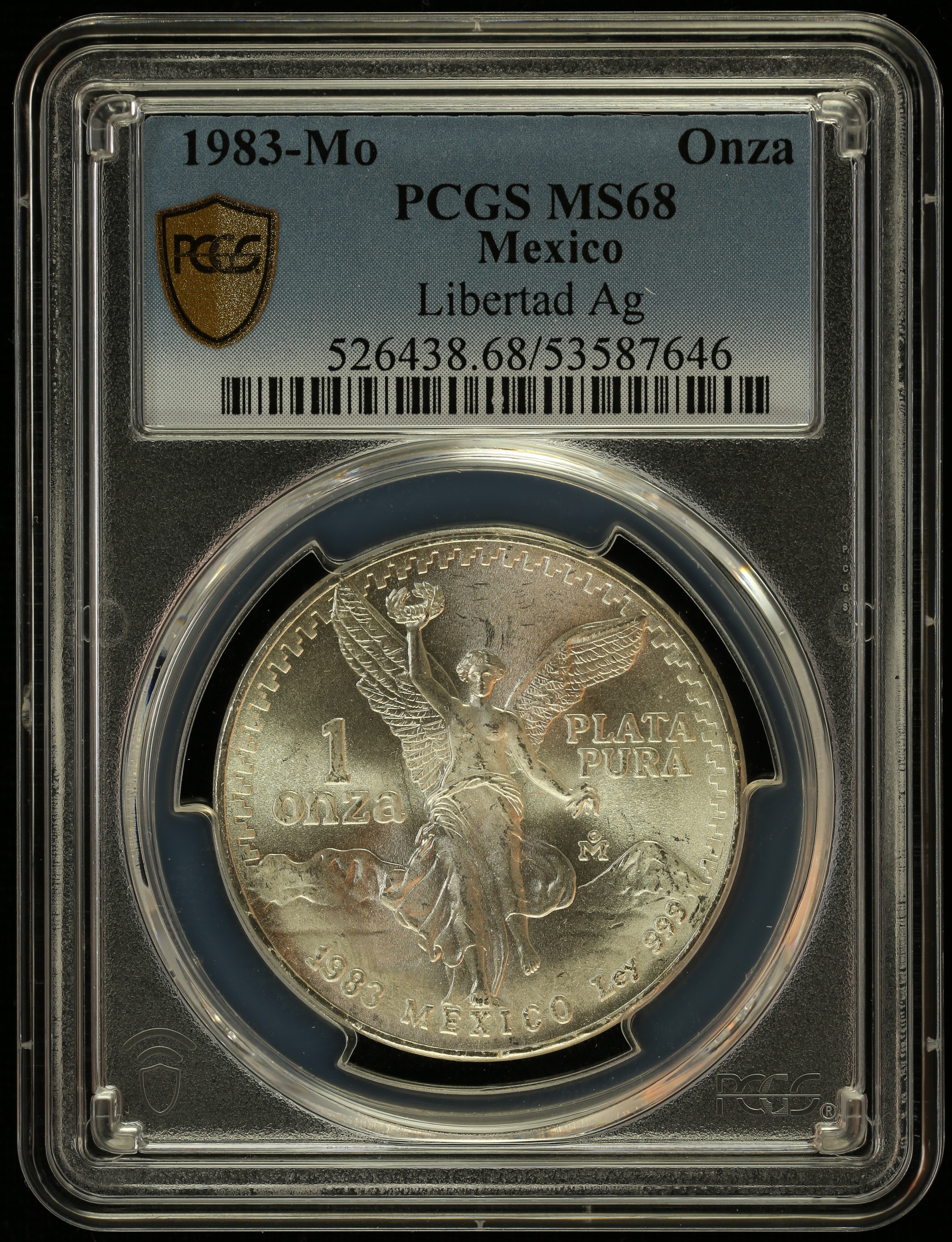 Ms68 Modern Silver & Minors Onza 1983 Mo PCGS MS68 0160595 | World ...
