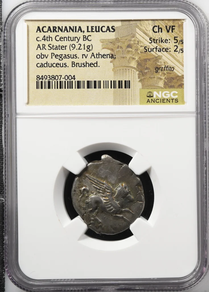 Akarnania c.4th Century BC AR Stater NGC Ch VF 0161481