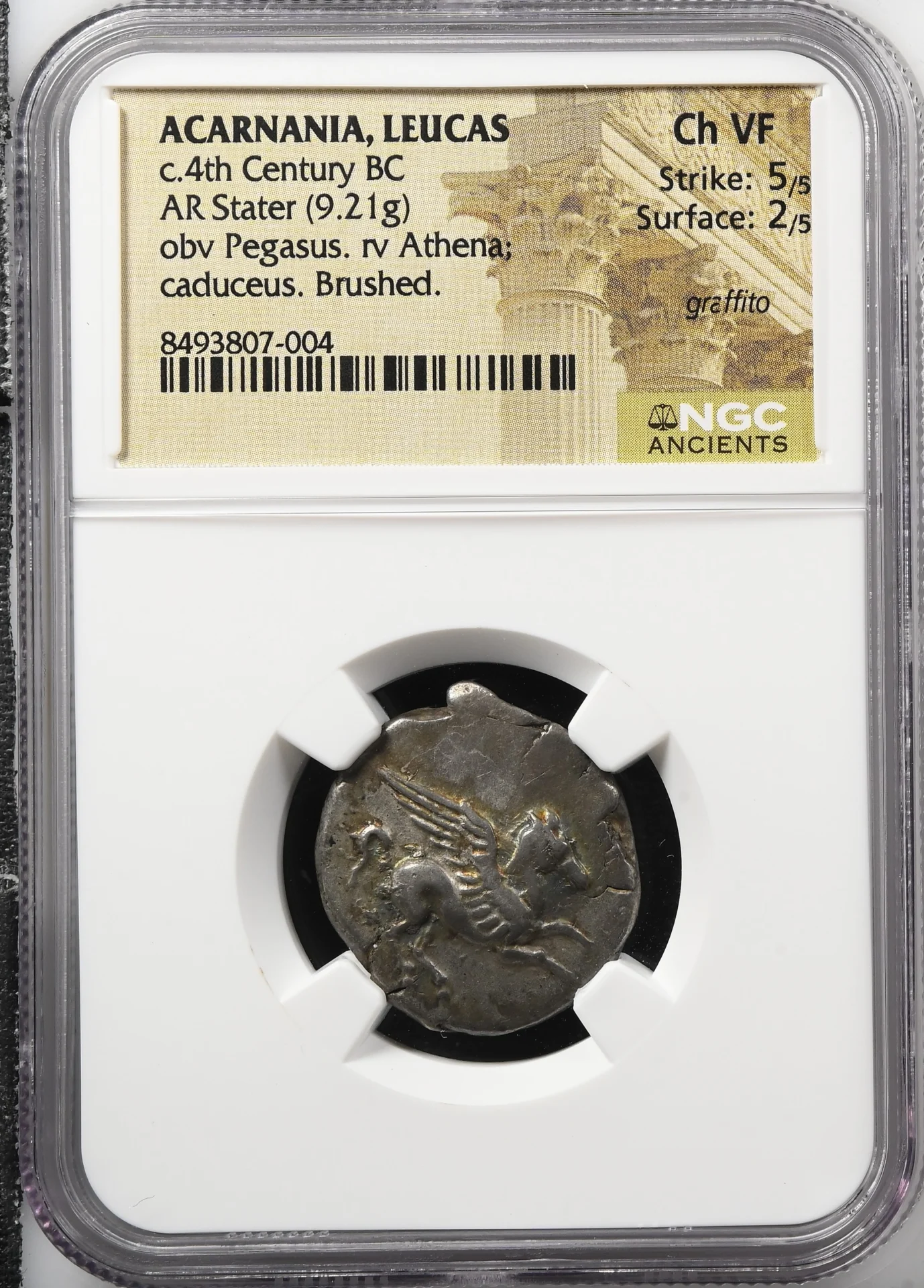 Akarnania Ancient Coins Greek Akarnania c.4th Century BC AR Stater NGC Ch VF 0161481 Akarnania c.4th Century BC AR Stater NGC Ch VF 0161481Akarnania c.4th Century BC AR Stater NGC Ch VF 0161481