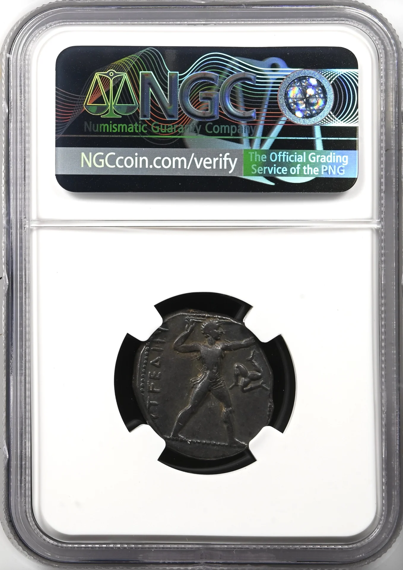 Ancient Coins Greek Pamphylia Pamphylia c.380-325 BC AR Stater NGC Ch VF 0161484 Pamphylia c.380-325 BC AR Stater NGC Ch VF 0161484Pamphylia c.380-325 BC AR Stater NGC Ch VF 0161484 - Image 2